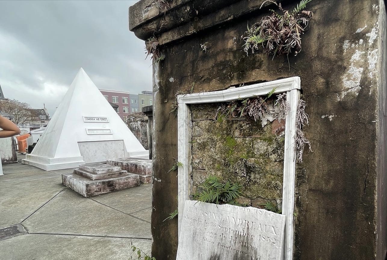 Nicolas Cage pyramid tomb in St Louis Cemetery No 1 New Orleans
