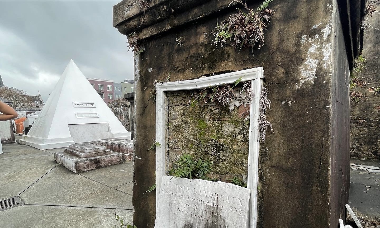 Nicolas Cage pyramid tomb in St Louis Cemetery No 1 New Orleans