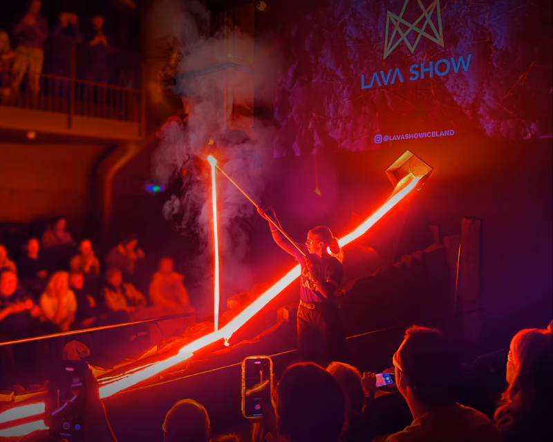 Live molten lava in Reyjavik
